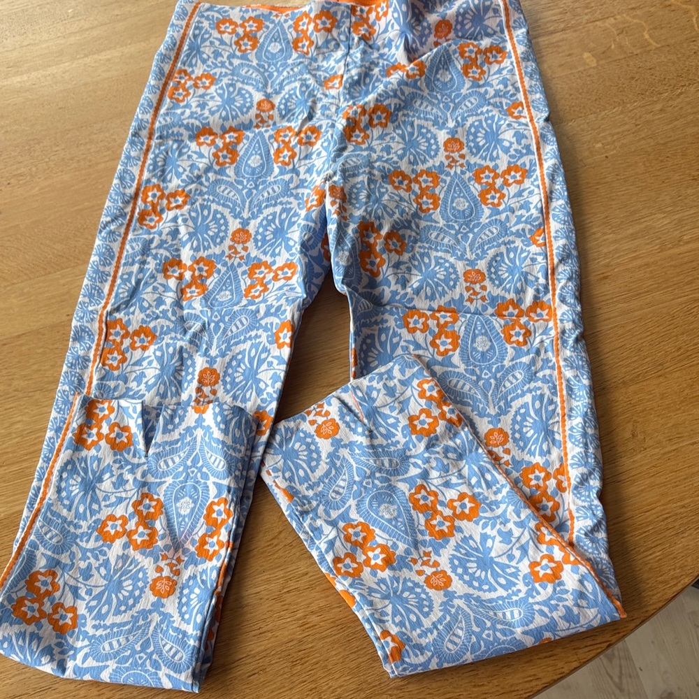 Gretchen Scott Designs Orange and Blue print Pants